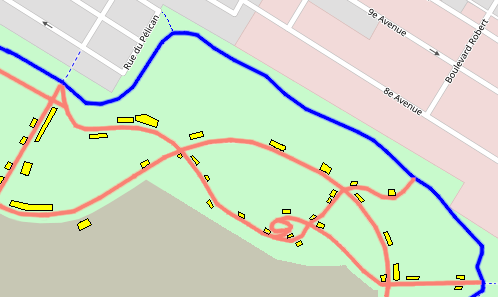 Carte des tournesols du parc Frédéric-Back