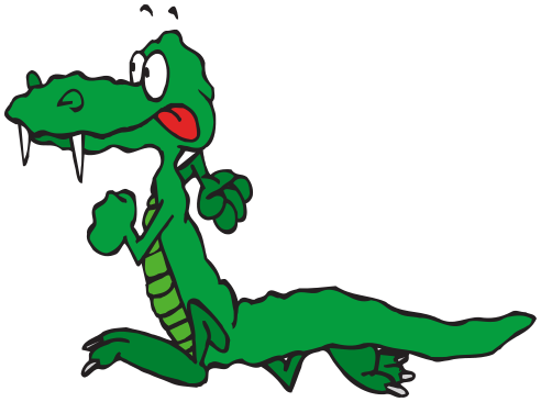 alligator running